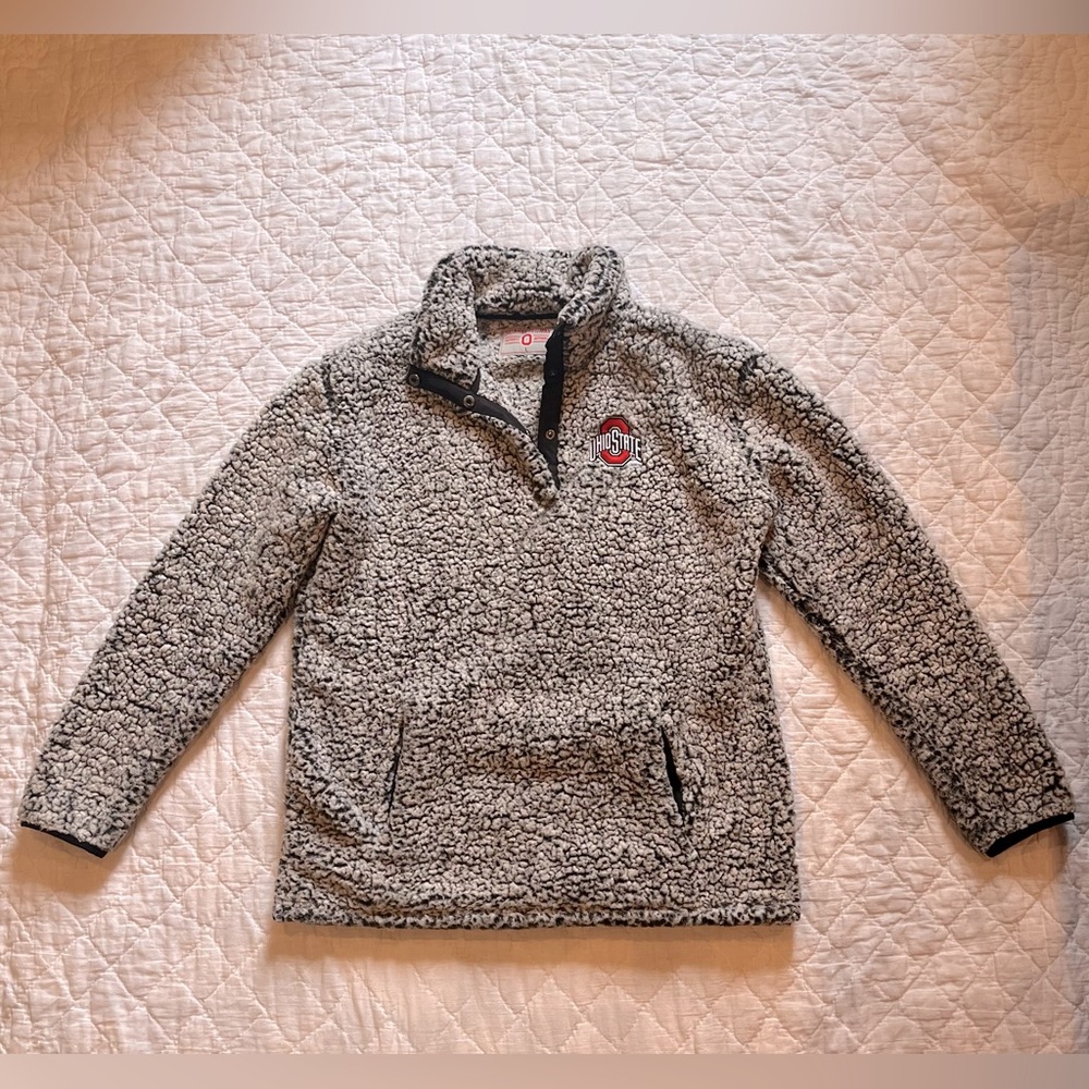 OSU fuzzy pullover (L)